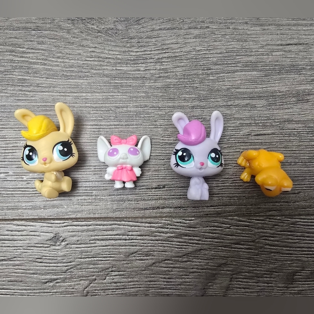 Littlest Pet Shop Lot Of 4 Animals